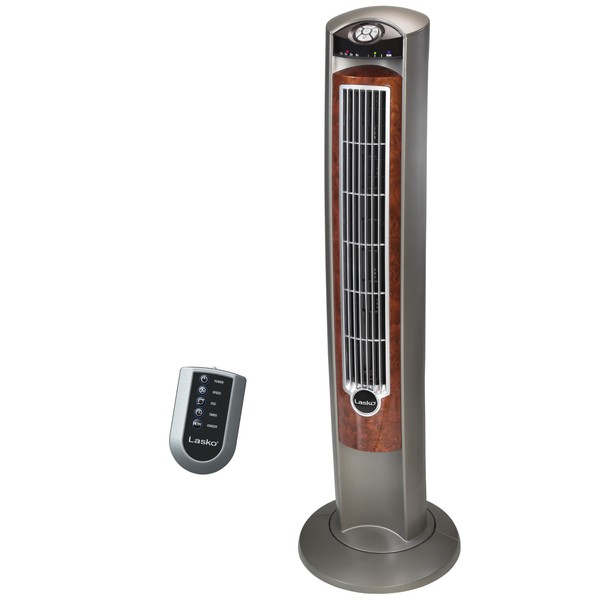 Lasko Wind Curve Oscillating Tower Fan, Fresh Air Ionizer, Timer,
