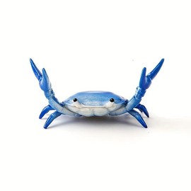 Creative Crab Shaped Pen Holder, 1 Count Unique Creative Crab Design Pen Holder, Desktop Pen Holder for Home Office School,  Office Supplies:_Blue_1 Count