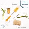 Bamboo Dish Brush Set – Eco Kitchen Cleaning Kit |