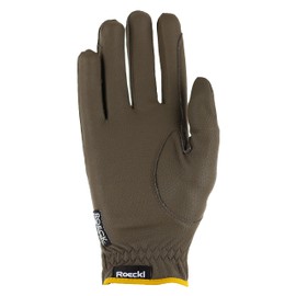 Roeckl Sports Malta Riding Gloves, Tournament Summer Gloves, Khaki/Mustard 6