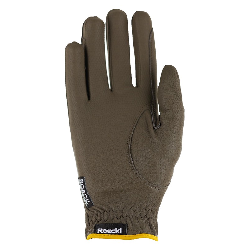 Roeckl Sports Malta Riding Gloves, Tournament Summer Gloves, Khaki/Mustard 6