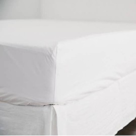 EcoLinen Organic Cotton Sheet Separates - White, King Single / Flat Sheet / White