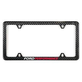 Ford Performance Genuine Carbon Fiber License Plate Frame with UV Printed Imprint
