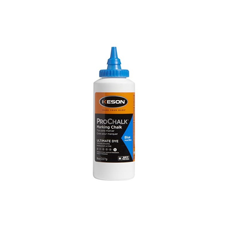 Marking Chalk Refill, Blue, 8 Oz