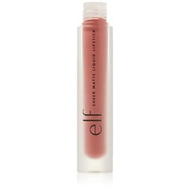 EL.F Transparent Matte Liquid Lipstick Smudge Proof Long Lasting Creamy Transparent Tinted Nourishes Creates a Soft Painted Look Nude Rose Enriched with Jojoba Oil 0.1ml