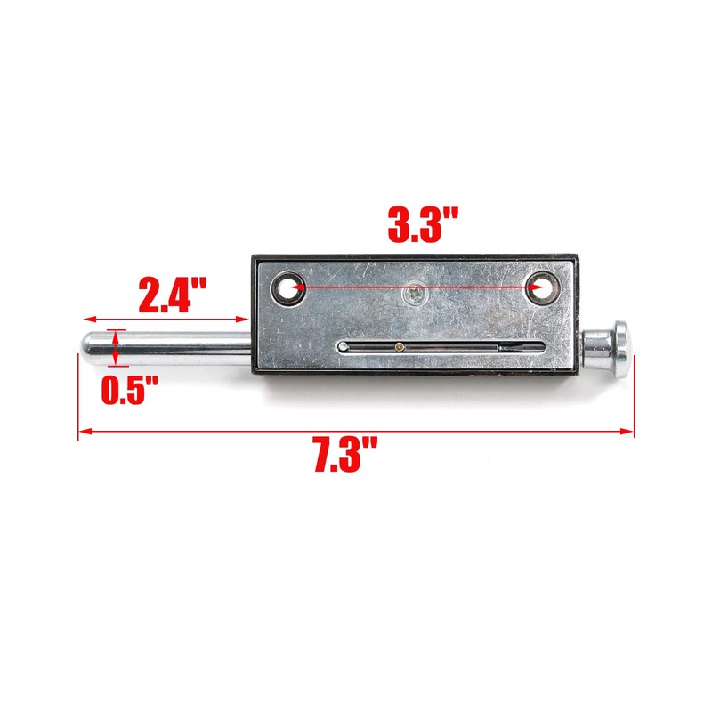 MY MIRONEY Black Sliding Door Lock for Window Glass Patio