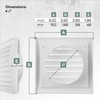 Vent Systems Diameter 100 mm, outer dimensions 148 x 153