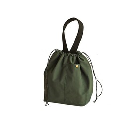 Stylish Insulated Lunch Bag, Portable and Convenient, Drawstring Type, Thermal Insulated Lunch Bag for Students (Dark Green)