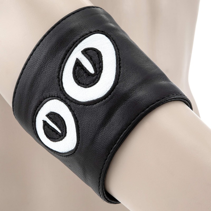 The Black Rose - Wrist bracelet/wrist wallet made of nappa