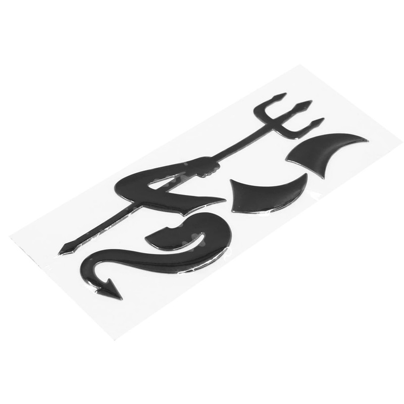 sourcing map Car Little Devil Demon 3D Reflective Waterproof Sticker