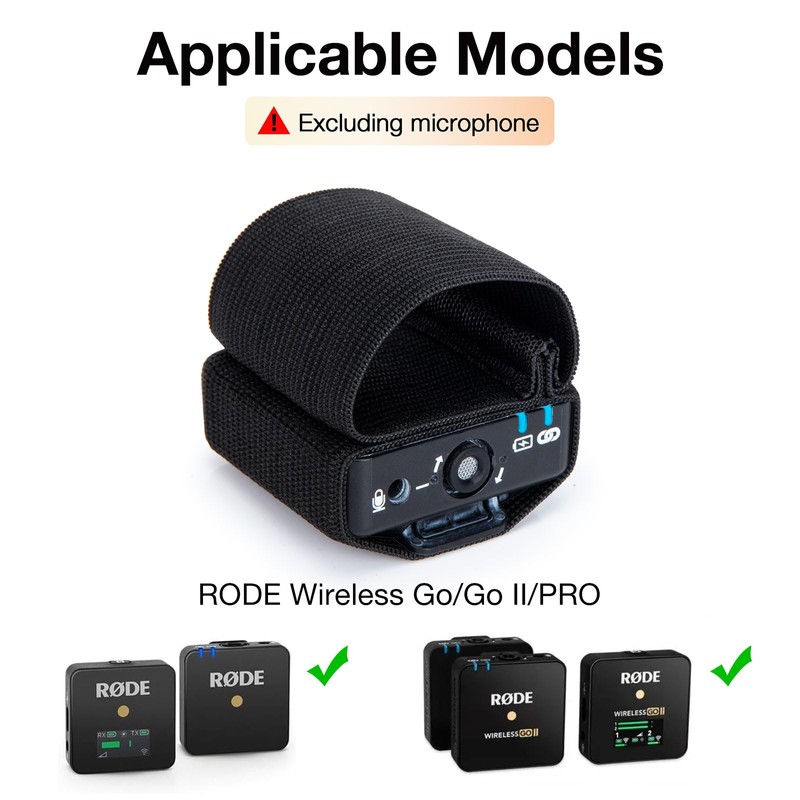SUNMON Hand Microphone Elastic Sleeve for Rode Wireless Go 2,