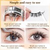 TORMEN False Eyelashes, 10 Pairs Half False Eyelashes, 3D Handmade