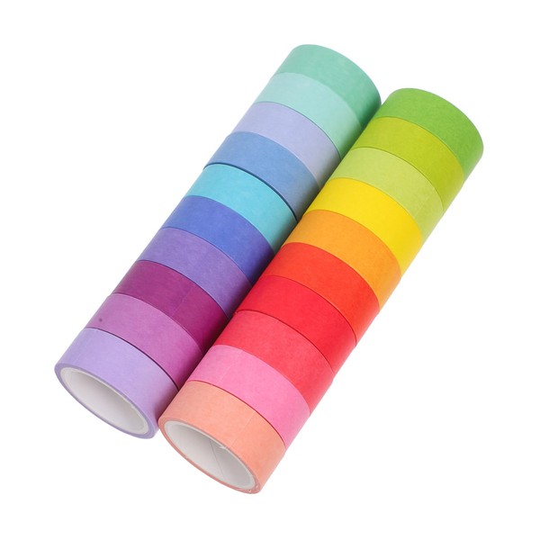 Operitacx Vielseitiges Ästhetisches Washi-tape 20 Rollen Großpackung Für Scrapbooking Bastelprojekte
