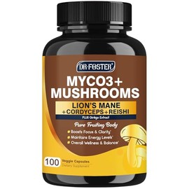 DRFOSTER Mushroom Supplement, 100 Counts
