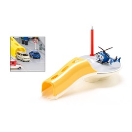 siku 5506, Heliport with Heli Taxi helicopter at a 1:87 scale, Plastic/Metal, Multicolour, Compatible with helicopters at a 1:50 and 1:87 scale, Versatile