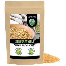 Alpi Nature Mustard Seeds Yellow White 250 g Mustard Seeds Yellow Mustard Seeds Yellow Mustard