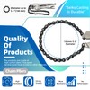 Glarks 2Pcs 9" Locking Chain Clamp with 20" Chain, Heavy-Duty