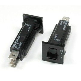 (RS #11) New 2pcs Potter Brumfield TE Connectivity 20A 32v Circuit Breaker W28-XQ1A-20