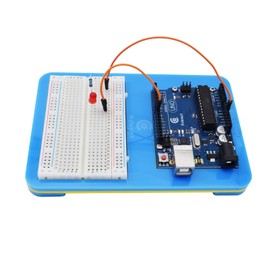 Adeept Acrylic Arduino Holder Breadboard Holder, 2 in 1 Base Plate Case for Arduino UNO