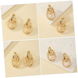 SAFIGLE Minimalist Circle Earrings Gold Hoop Earrings for Women Fashion Jewelry for Special Occasions