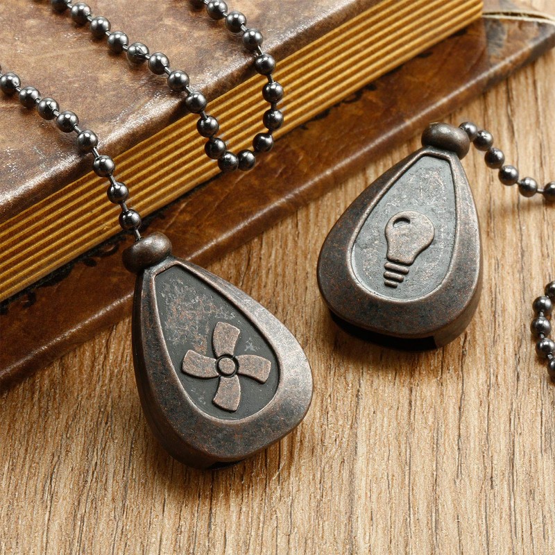 Patelai 4 Pieces Ceiling Fan Pull Chain Extender Ornament 12