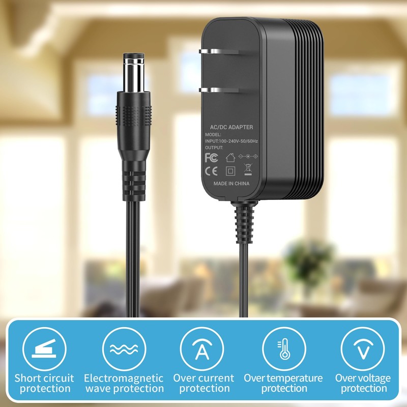 15V Charger for Moukey Karaoke Machine Power Cord Compatible with