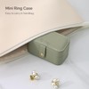 BIQI MUSSE Jewelry Ring Case for Travel, PU Leather Jewelry