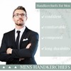 6 Pcs Men's Handkerchiefs, 100% Soft Cotton White Handkerchiefs for