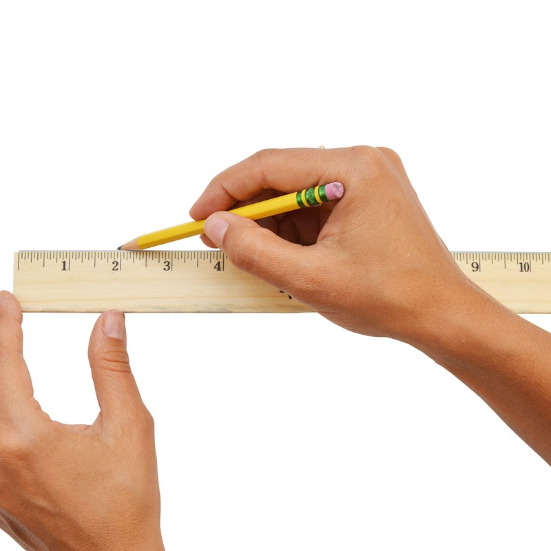 Westcott 12" Wood Ruler, Beveled Edge (05011)