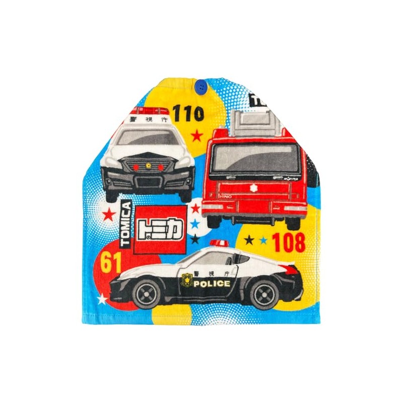 Hayashi WO467300 Tomica Prezi Towel Approx. 13.4 x 13.8 inches
