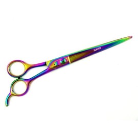 TAIZE - Titanium Coated Pet Grooming Shears - Straight Scissor Hair Cutting Tool for Pet- 9"