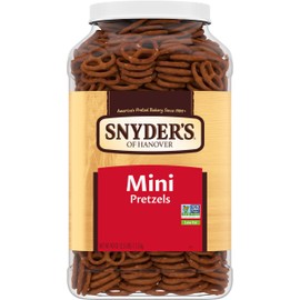 Snyder's of Hanover Pretzels, Mini Pretzels, 40 Oz Canister