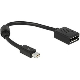 Delock Displayport Adapter Mini DP -> DP ST/BU Black