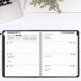 AT-A-GLANCE 2025 Planner, Weekly & Monthly, 7" x 8-3/4", Medium, Refillable, Executive, DayMinder, Black (G5450025)