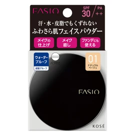 FASIO WP 01 Lasting Face Powder, Natural Beige, 0.2 oz (5.5 g)