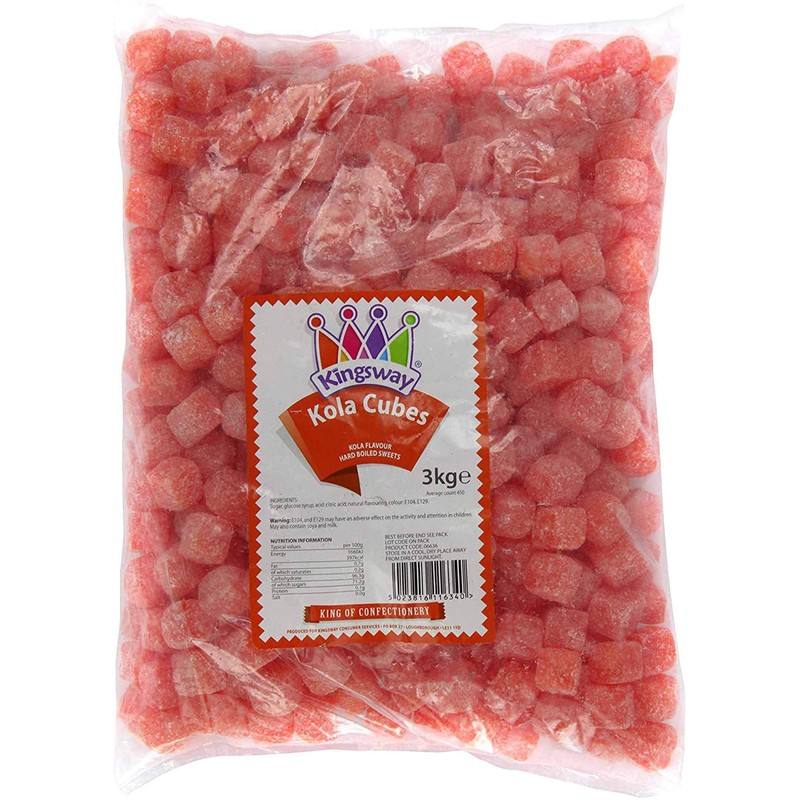 Cola Cubes (Kola Kubes) 500 Gram Bag (1/2 Kilo)