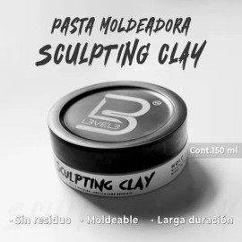 Cera Para Cabello Sculping Clay Level 3 Acabado Mate 150 Ml