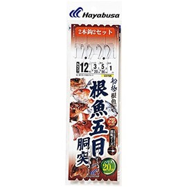 Hayabusa 12-2-4 SD766 Poles Fish 5-Eye Torso 2 Hooks Set of 2