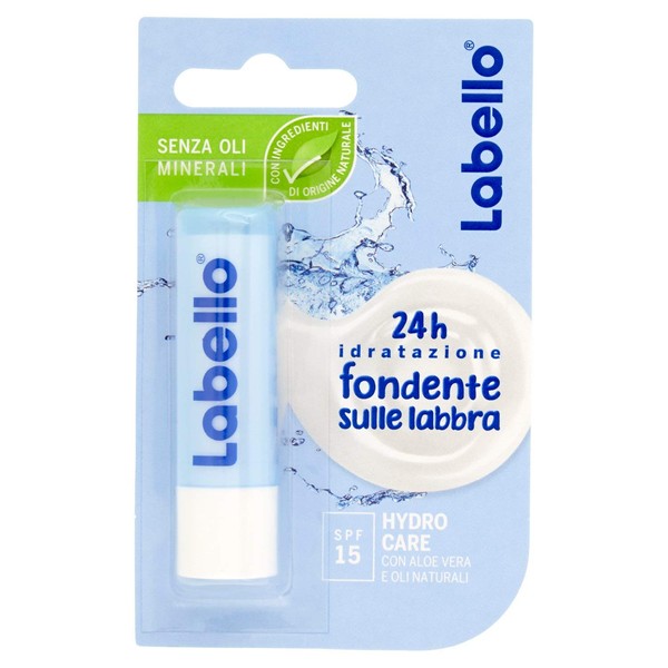 Labello Hydro Care Lip Balm With Natural Oils 5.5ml (0.18 Oz) [Italian Product]