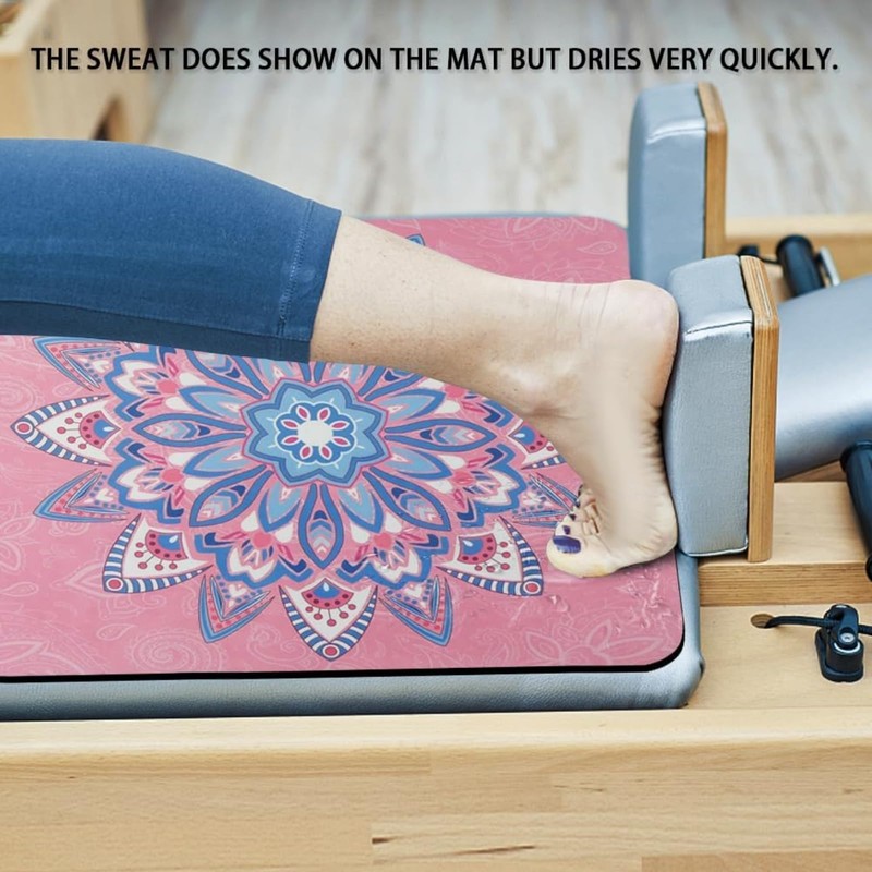 HUNKEN 100 * 60cm Non-Slip Pilates Reformer Mat Towel, Pilates