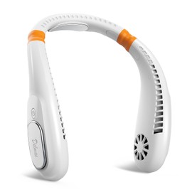 Portable Neck Fan, 4000mAh Rechargeable Personal Fans Lightweight Wearable Fan, Low Noise 3 Speed Hands Free Fan, Hanging Headphone Design Sports Fan for Indoor & Outdoor-White