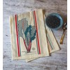 Summer Swiss Chard & Kale - Printed Floursack Furoshiki Towel
