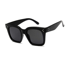 No Name Ltd Black Square Sunglasses for Women Celeb Oversized Retro Vintage 2024 Ibiza Festival