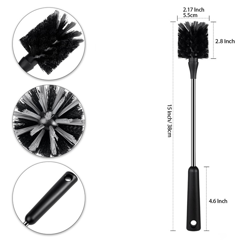 Water Bottle Brush, 15 Inches Long Stainless Steel Handle Bottle