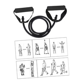 BIUDECO Adjustable Resistance Bands with Handles Elastic Fitness Tubes for Workout Stretching and Yoga Sturdy Rubber Exercise Cords Set for Home Gym and Travel