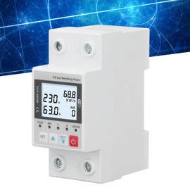 Intelligent Current Protection with Remote Monitoring, Digital Display, WiFi Surge Surge Protection, Multifunctional Design for Voltage, Current and Leakage Protection