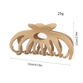 8 Pack Large Matte Hair Claw Clips for Women - Strong Hold Grip, Non-Slip Hair Clips for Thin, Thick & Curly Hair, Multi-Color Hair Accessories