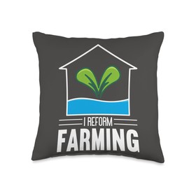 Hydroponics Indoor Gardening Horticulture Hydroponics Throw Pillow
