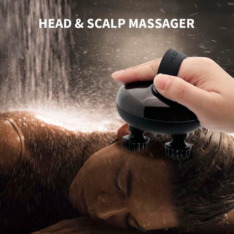 Scalp Massager, Electric Head Massager with 3 Kneading Modes and