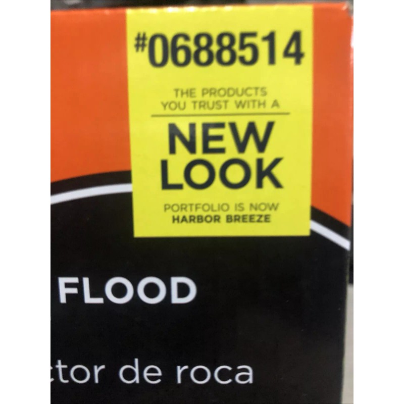 Portfolio Landscape Rock Flood Light LED 0688514 Gray Finish Solar